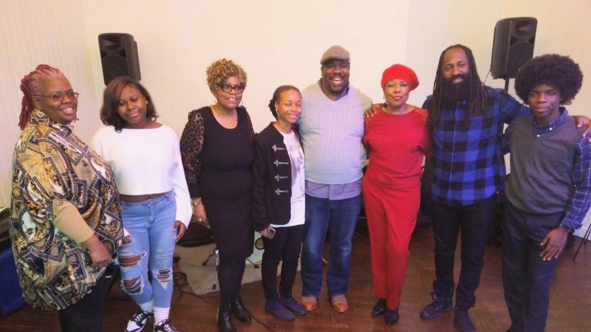 Sherry Wilson Butler with vocal students at show