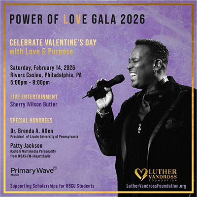 Luther Vandross tribute show flyer